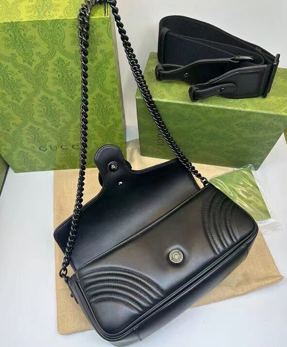 Gucci GG Marmont Shoulder Bag 734814 Black